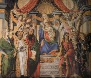 Sandro Botticelli, Son with six saints of Notre Dame
